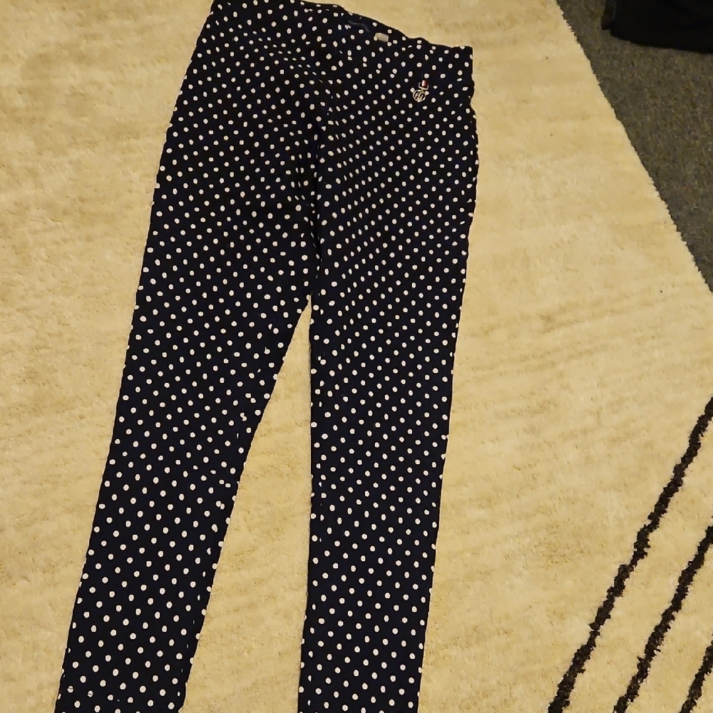 Tommy Hilfiger Navy Polka Dot Skinny Jeans
